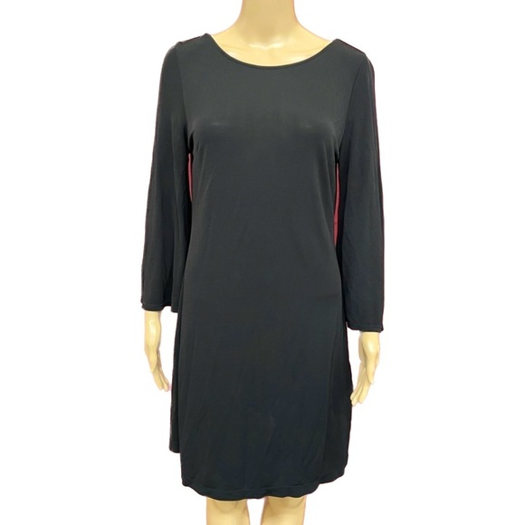 Boston Proper Black bell sleeved Shift dress size medium - Picture 1 of 5